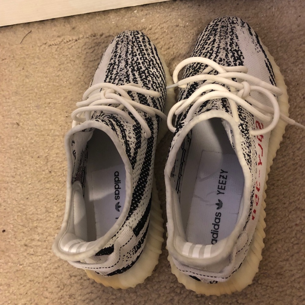 Zebra yeezy v2